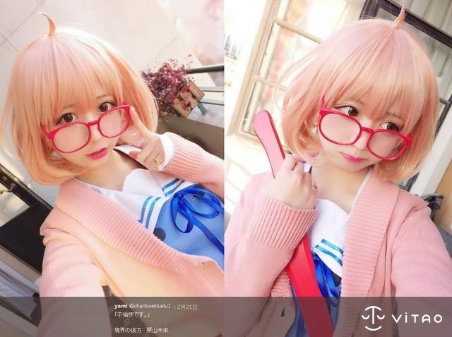 萌妹子yami Cosplay蛙吹梅雨 眼镜娘内衣写真美到爆炸