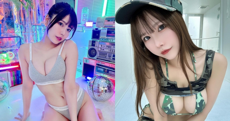 因「CK 內衣照」爆紅！新一代網路女神 YuiRi 因「迷彩爆乳裝」再度引發熱議