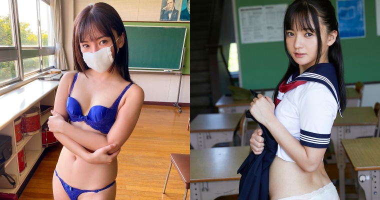 寫真界的「貧乳、色氣」擔當！合法蘿莉「西永彩奈」化身高校生曬蜜桃臀